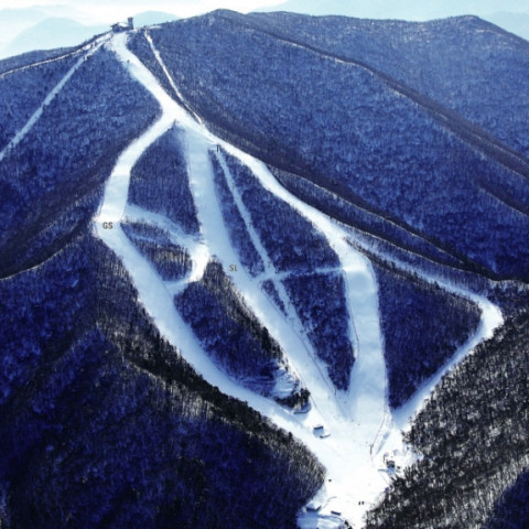 Yongpyong Alpine centre - Keppt í svigi og stórsvigi