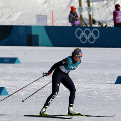 Elsa Guðrún í brautinni í dag