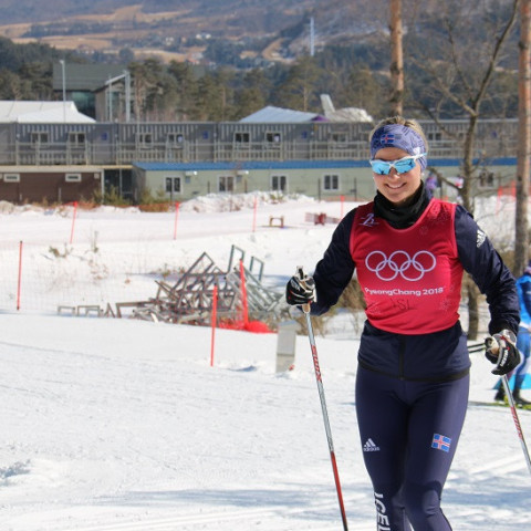 Elsa Guðrún Jónsdóttir á æfingu