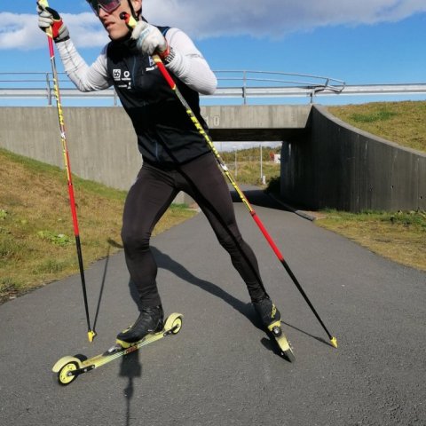 Snorri við æfingar í Reykjavík