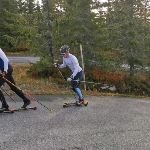 Hópurinn í Sjusjøen