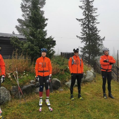 Hópurinn í Sjusjøen