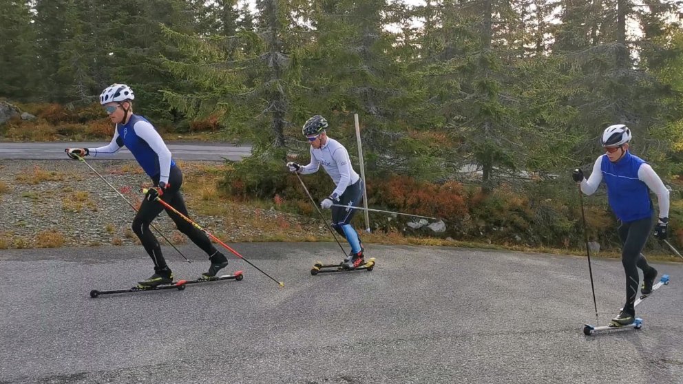 Hópurinn í Sjusjøen