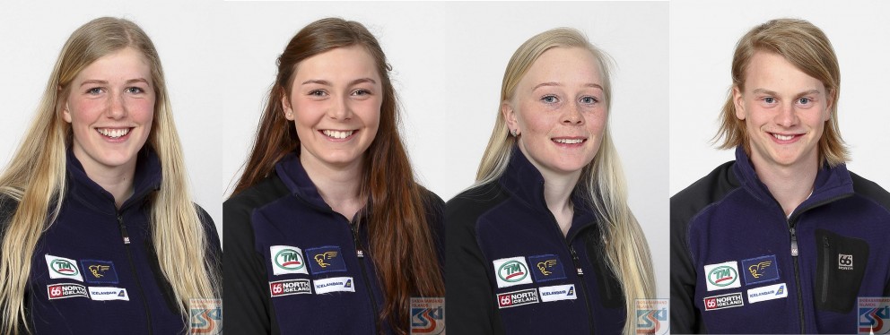 Freydís Halla, Helga María, María og Sturla Snær skipa A-landsliðið