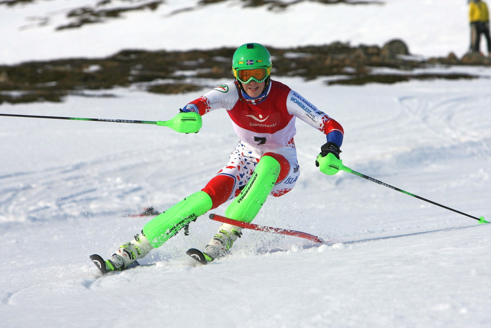Freydís Halla Einarsdóttir gerði sitt næst besta stórsvigsmót á ferlinum