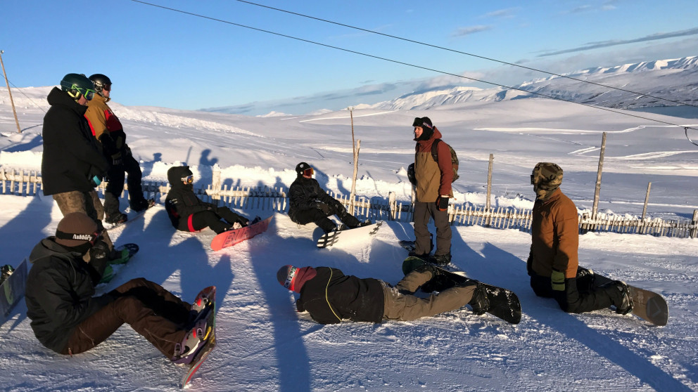 Vel heppnað þjálfaranámskeið á snjóbrettum