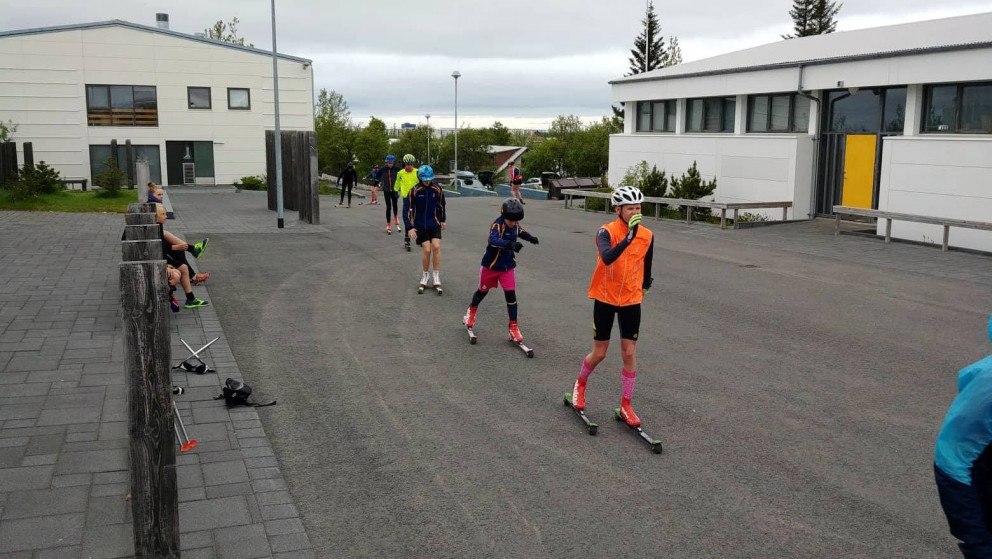 Samæfing í skíðagöngu gekk vel