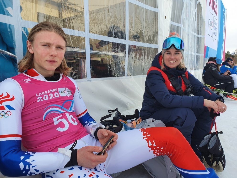 Gauti Guðmundsson bætti svigpunktana sína í Kronplats (AUT)