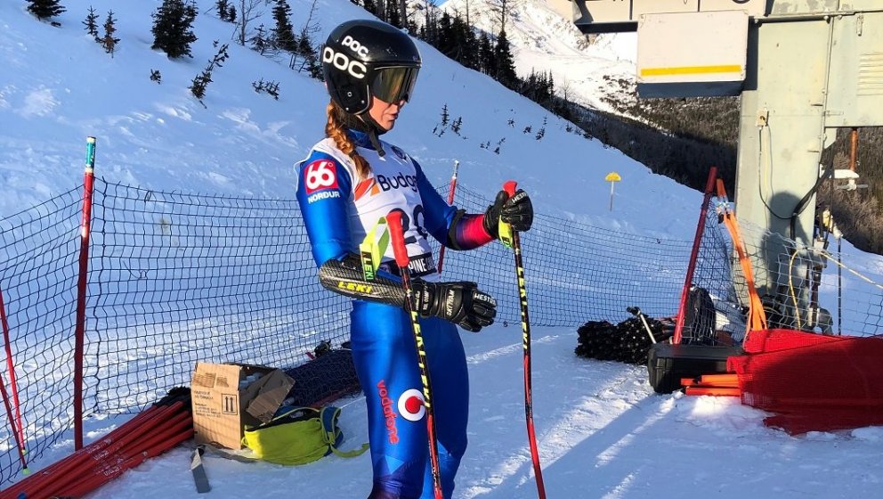 Hólmfríður Dóra að bæta FIS-punkta í risasvigi