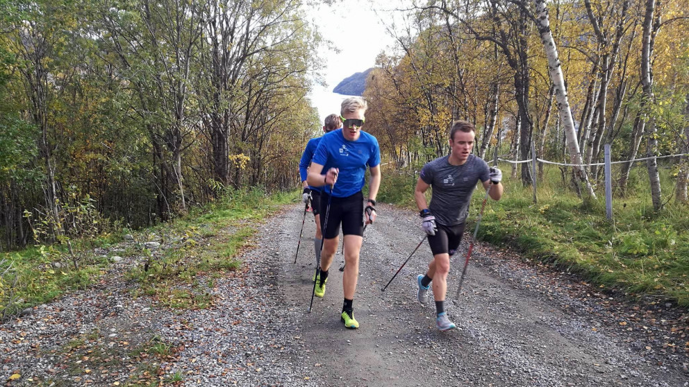 A-landslið í skíðagöngu við æfingar í Noregi