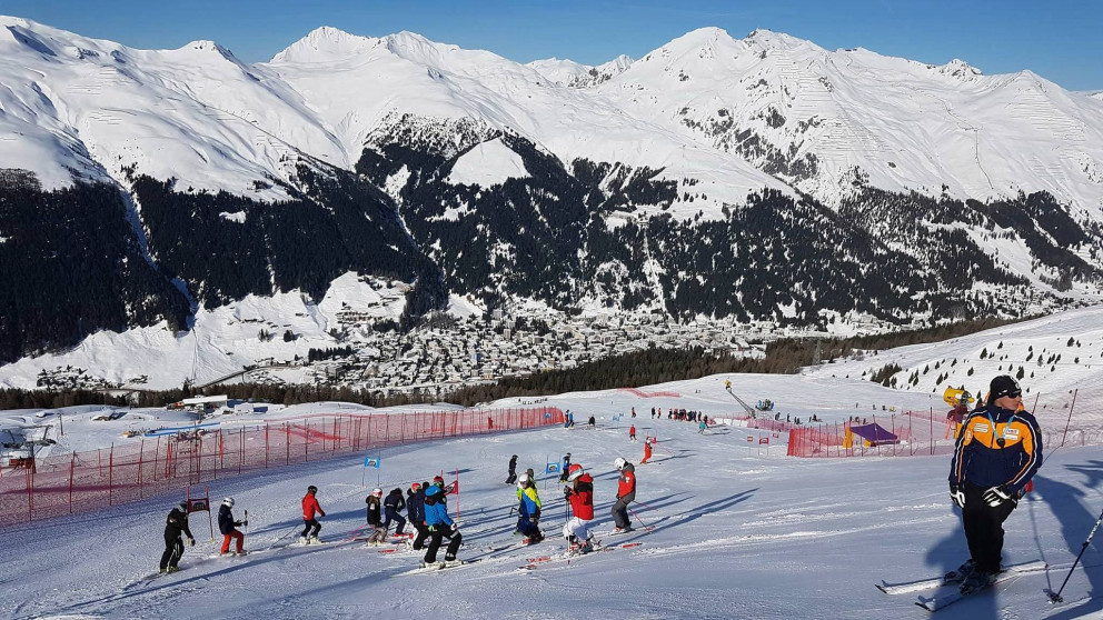 Frábærar aðstæður í Davos