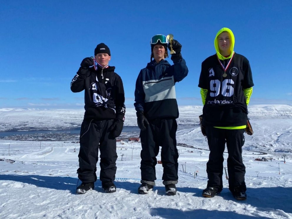 Snjóbrettamót Íslands fór fram um helgina