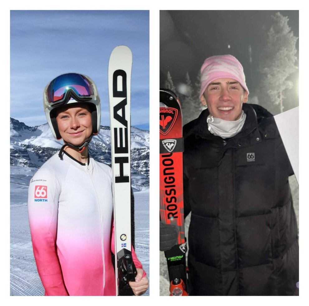 Skíðafólk ársins 2025, Hólmfríður Dóra Friðgeirsdóttir og Jón Erik Sigurðsson (samsett mynd)