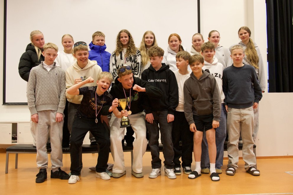 Lið Ármanns sem tók við verðlaunum sínum