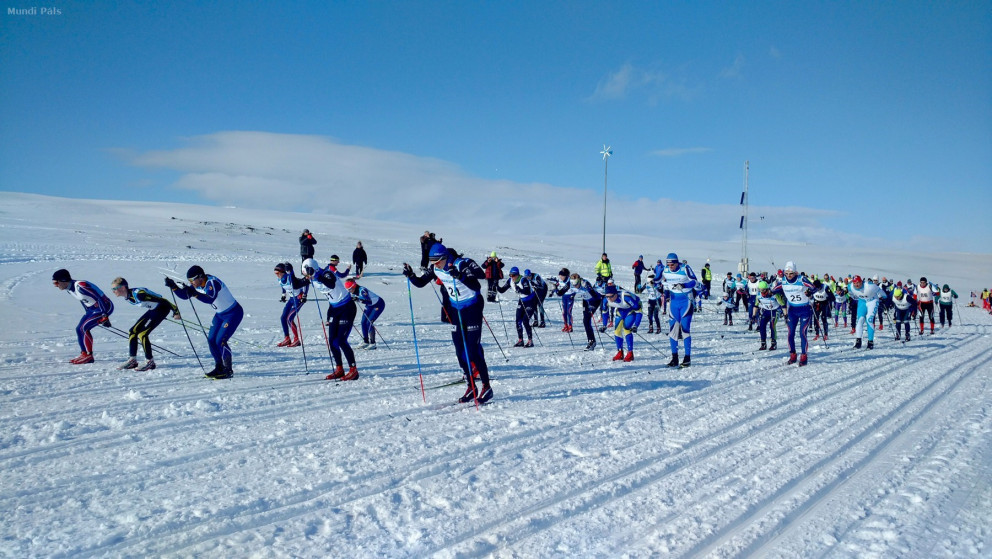 Frá ræsingu í Strandargöngunni. Ljósmynd: Ingimundur Pálsson