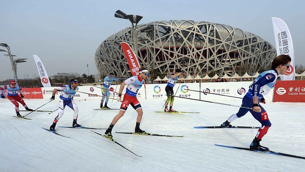Fjöldi öflugra skíðagöngumanna tók þátt í China City Sprint 2019
