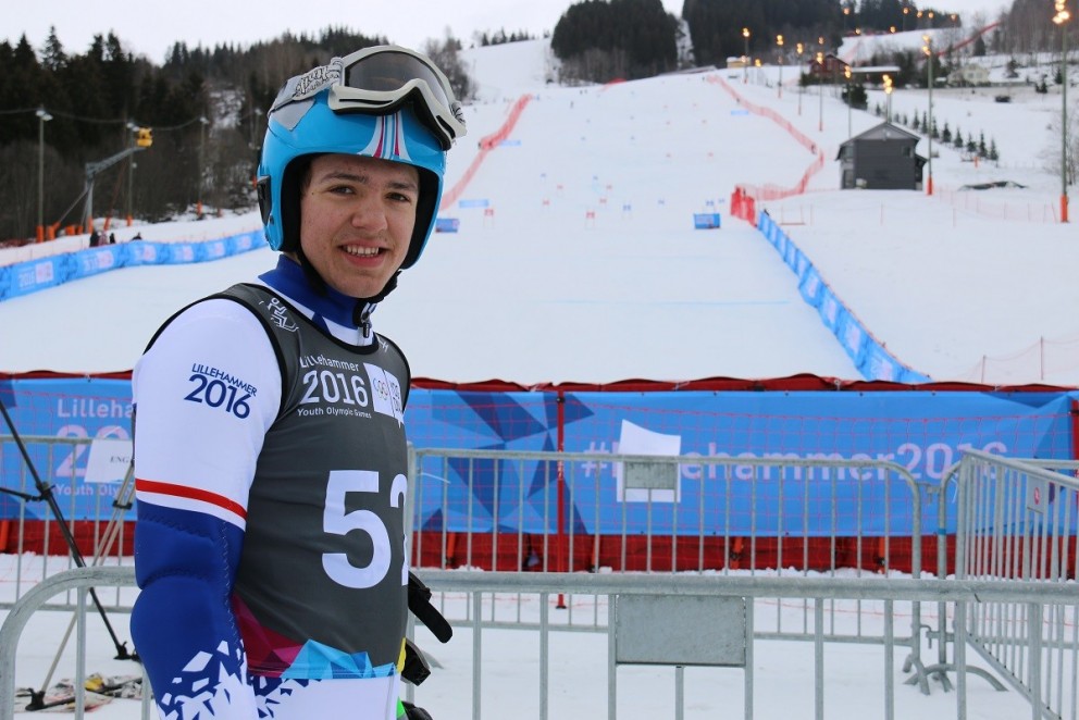 Bjarki keppti í stórsvigi á ÓL ungmenna