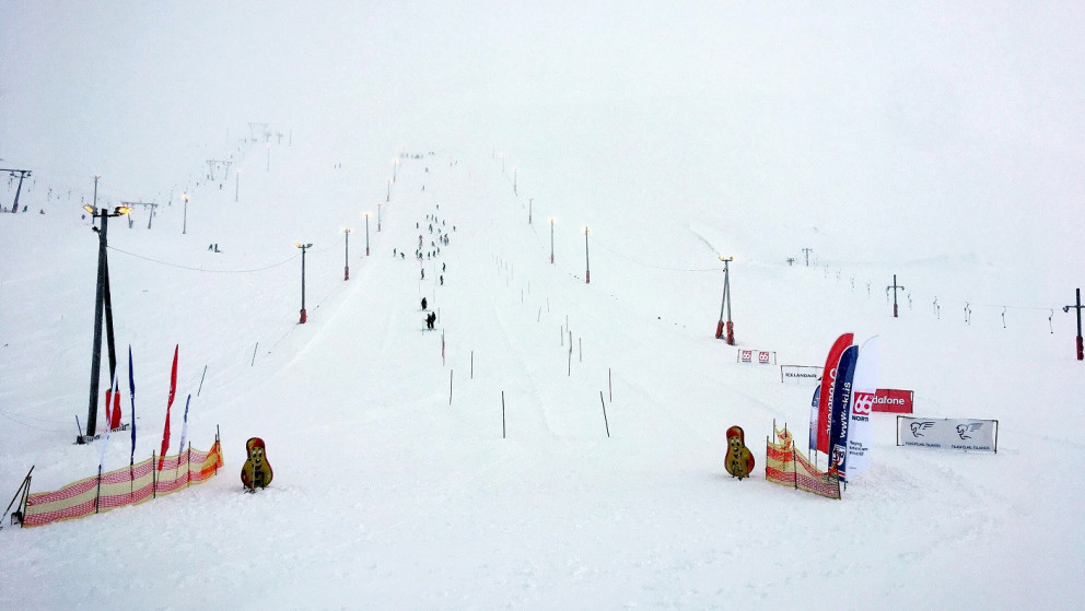 Keppnisbrautin í dag