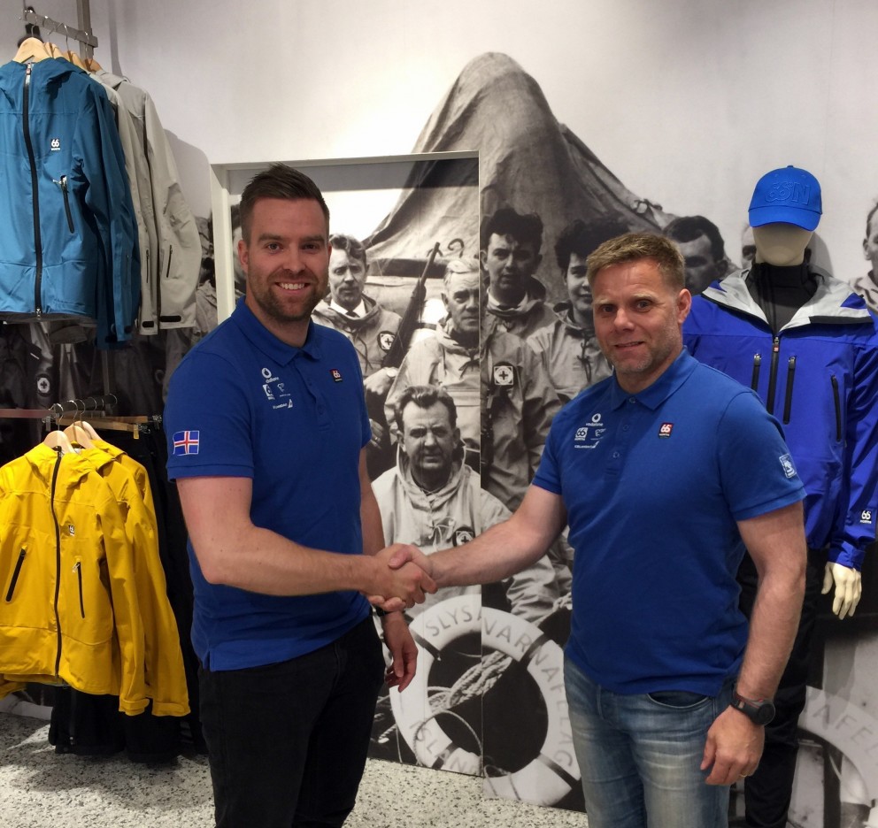 Snorri Páll Guðbjörnsson, formaður alpagreinanefndar SKÍ, og Egill Ingi Jónsson, nýráðinn landsliðsþ…