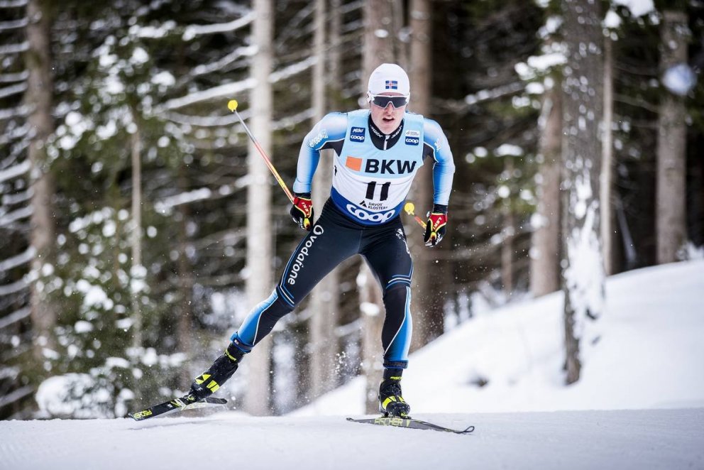 Snorri Einarsson á ferð í Davos í dag. Mynd: NordicFocus