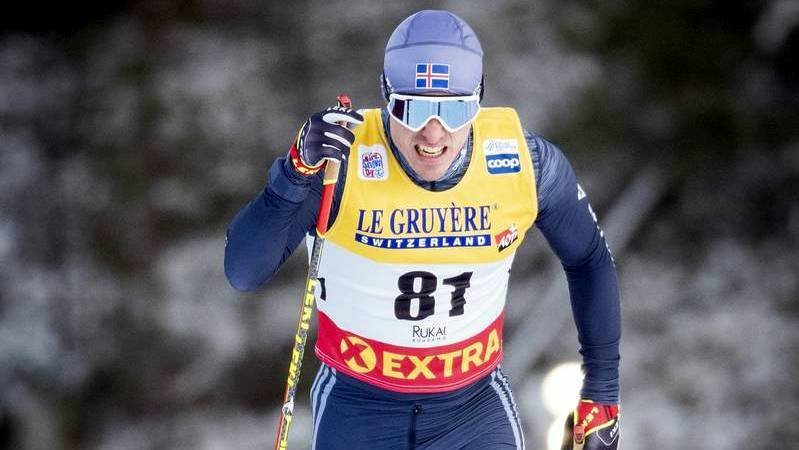 Snorri Einarsson á fullri ferð í dag. Mynd: NordicFocus