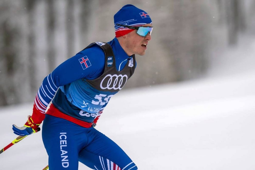 Snorri Einarsson í keppni dagsins. Mynd: Nordic Focus