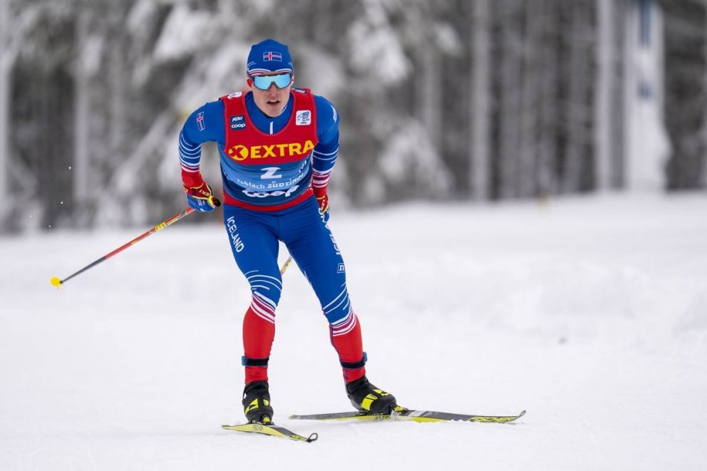 Snorri Einarsson í keppni dagsins. Mynd: Nordic Focus