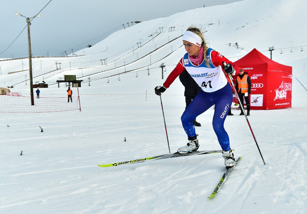 Elsa Guðrún Jónsdóttir hefur sigrað báðar göngur í kvennaflokki. Ljósmynd: Árni Tryggvason