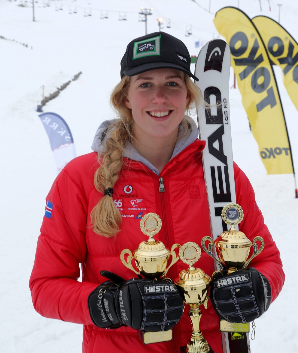 Freydís Halla Einarsdóttir varð þrefaldur Íslandsmeistari árið 2016