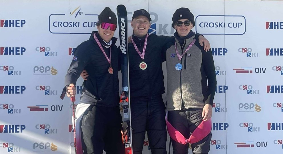 Þrefaldur íslenskur sigur í stórsvigi í Gaal í Austurríki