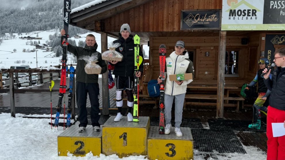 Gauti Guðmundsson á palli á Ítalíu