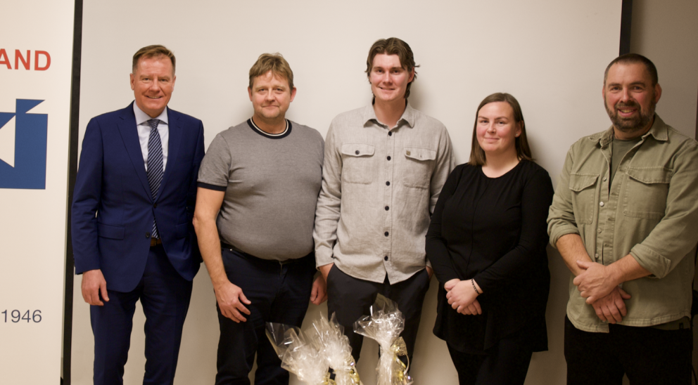 T.h.: Magnús Hafsteinn Hinriksson, Hildur Haraldsdóttir, Sigurður aHauksson, Sigurður Bjarni Rafnsso…