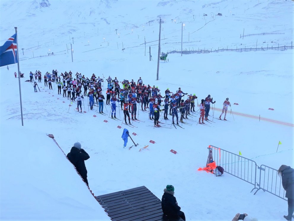 Keppendur að gera sig klára á ráslínu Hermannsgöngunnar 2019