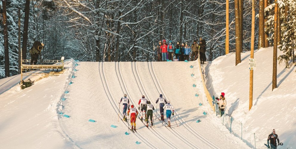 HM unglinga í skíðagöngu hélt áfram í dag