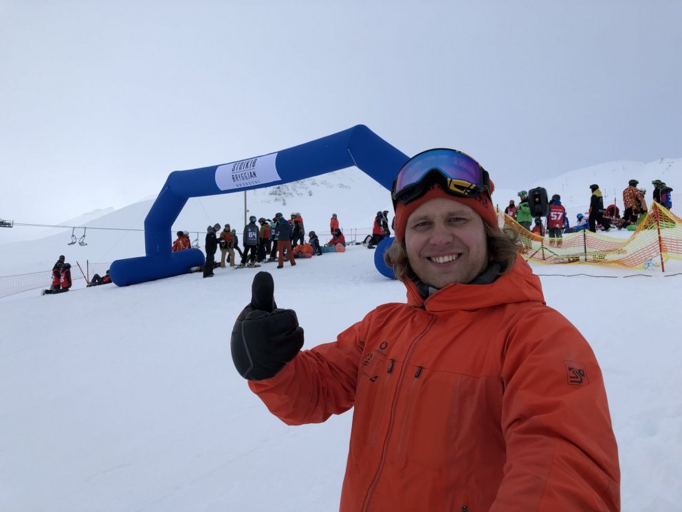 Einar Rafn í góðum gír