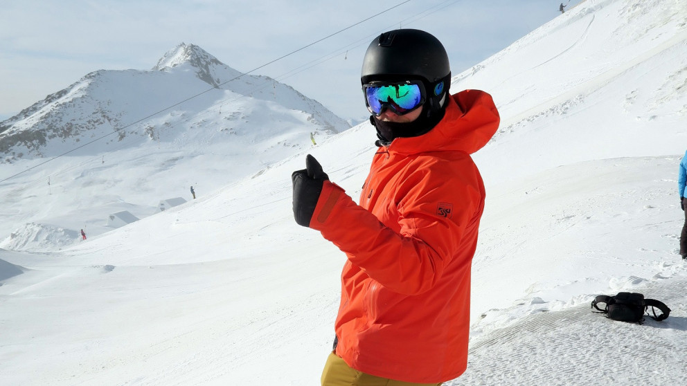 Einar Rafn Stefánsson í æfingaferð í Austurríki síðasta haust