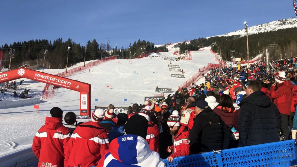 HM í Åre - Sturla Snær lauk ekki fyrri ferð í stórsviginu