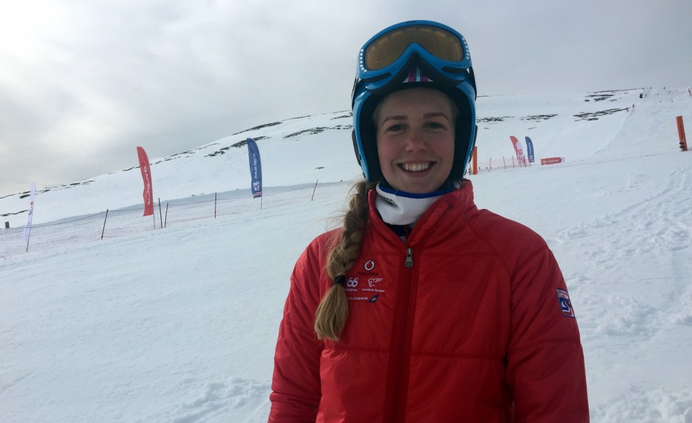 Freydís Halla var kampakát að móti loknu