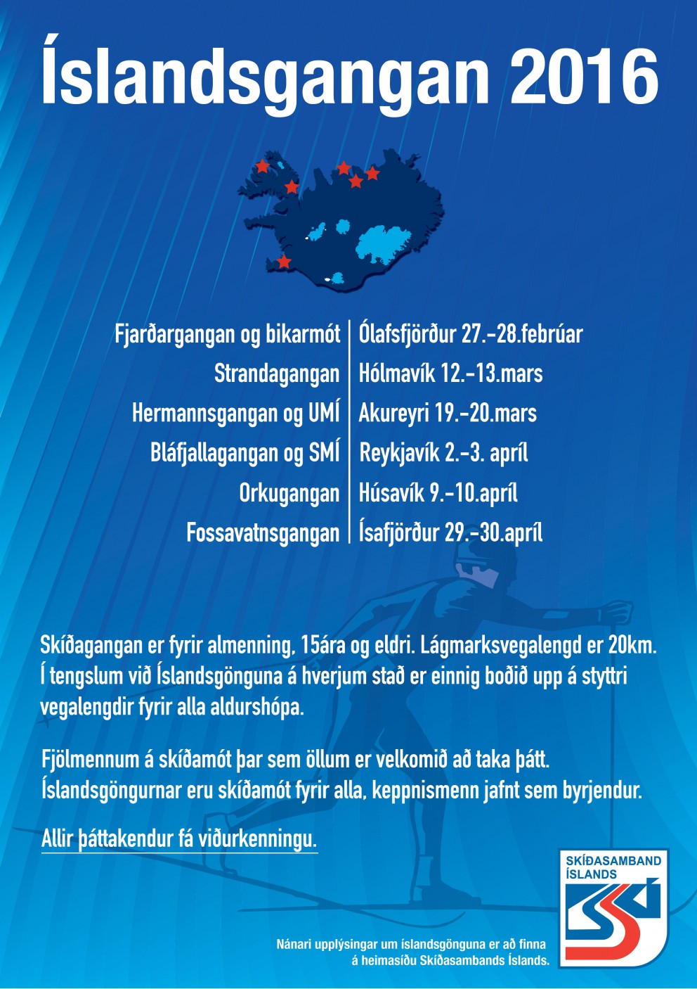 Styttist í að Íslandsgangan hefjist