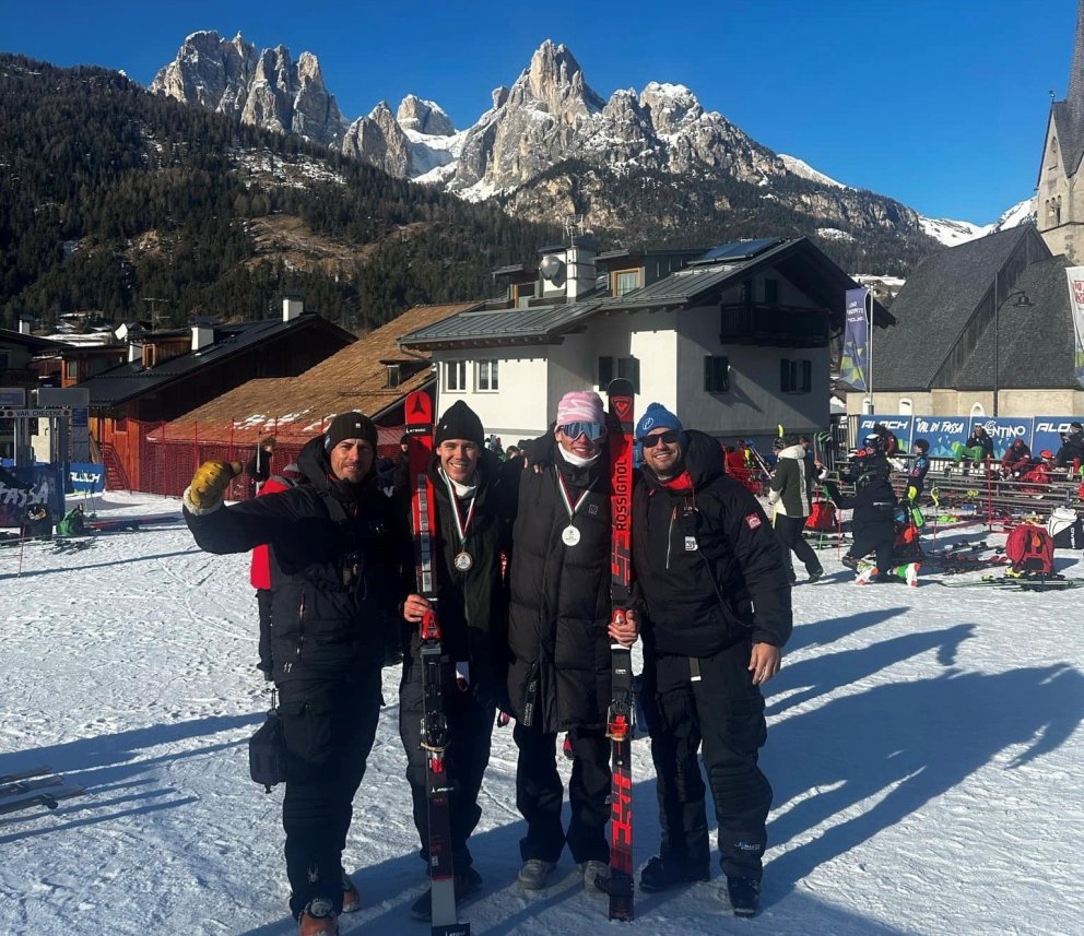 Jón Erik og Bjarni á palli á Ítalíu