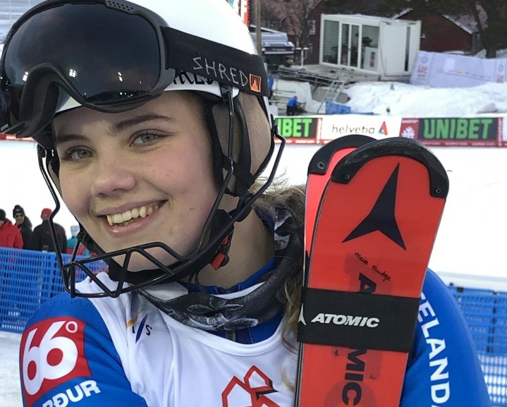 María Finnbogadóttir á HM í alpagreinum fyrr á þessu ári