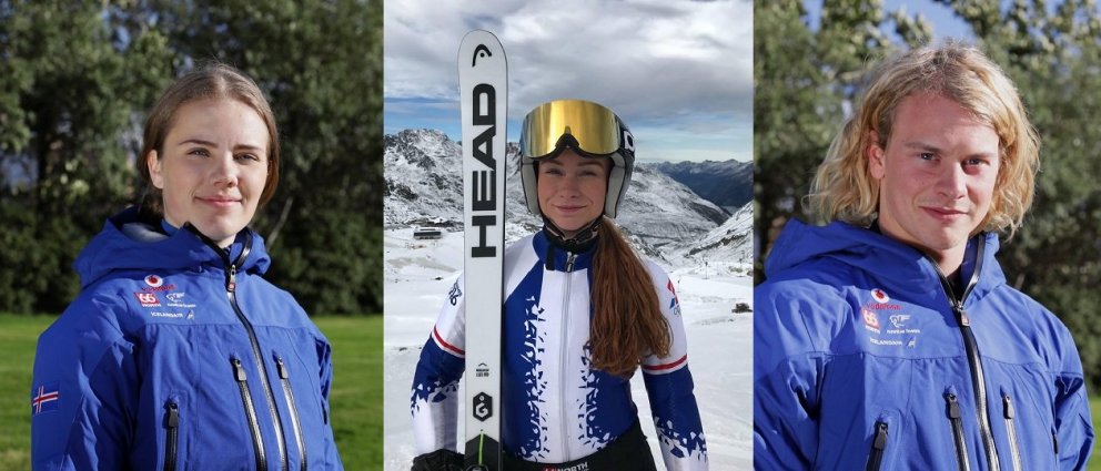 María, Hólmfríður Dóra og Sturla Snær