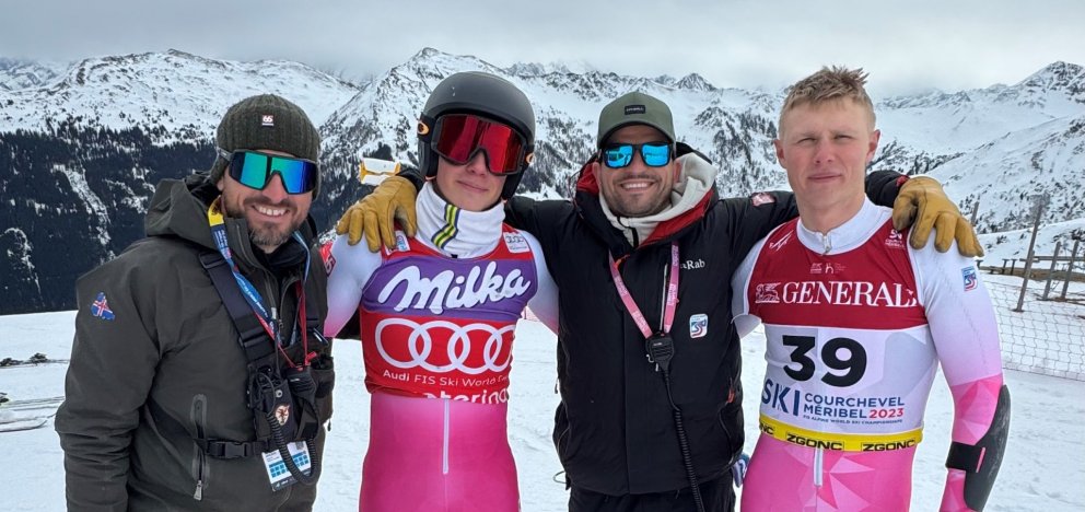 Marko landsliðsþjálfari, Jón Erik, Branko aðstoðarþjálfari og Gauti