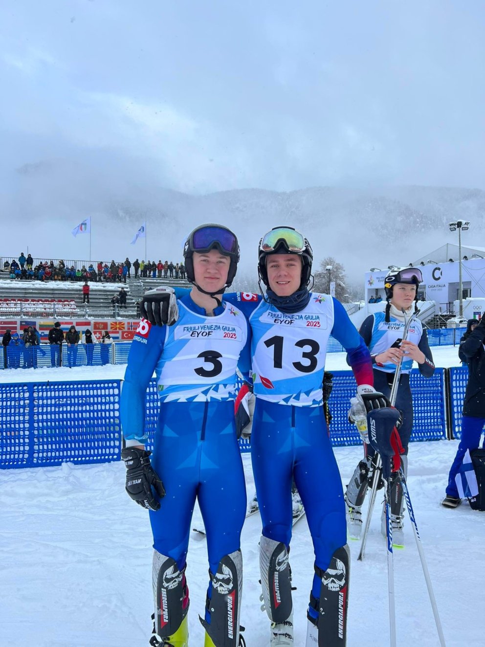 Góður árangur á EYOF í gær bæði í svigi og skíðagöngu drengja