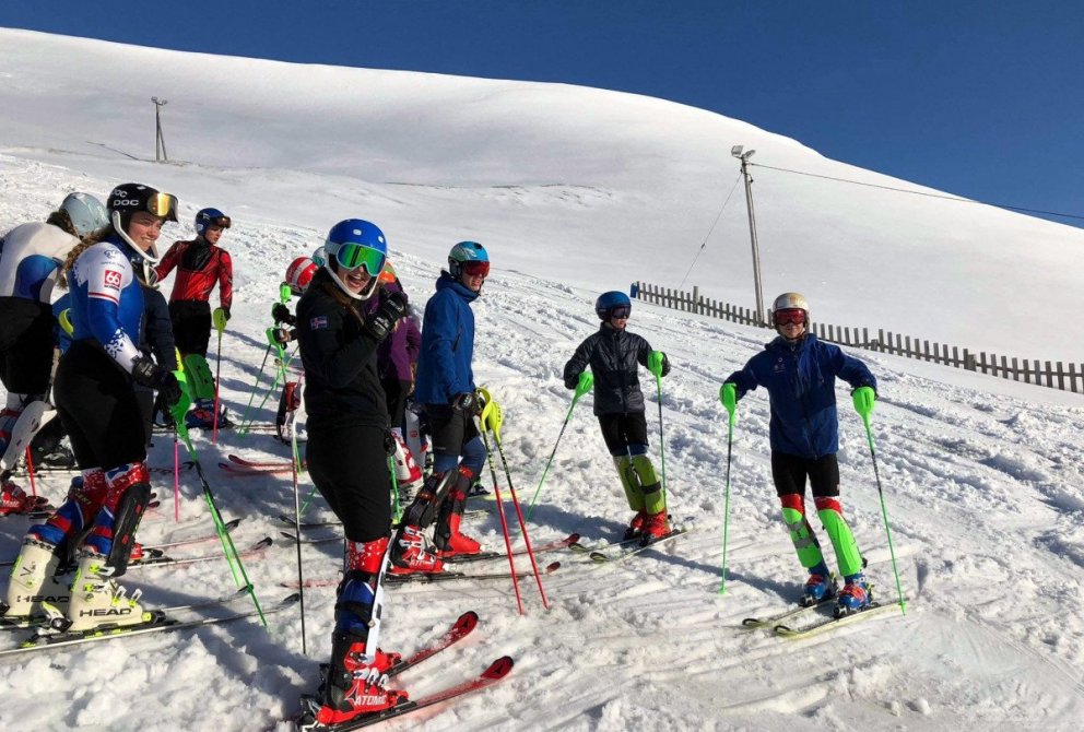 Samæfing 12-15 ára í alpagreinum í Bláfjöllum