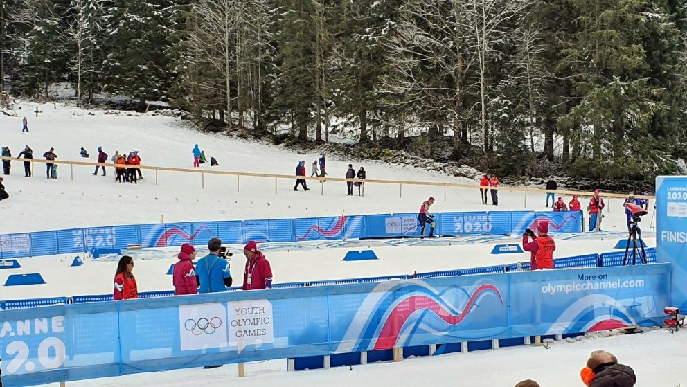 Einar Árni á fleygiferð í brautinni í dag