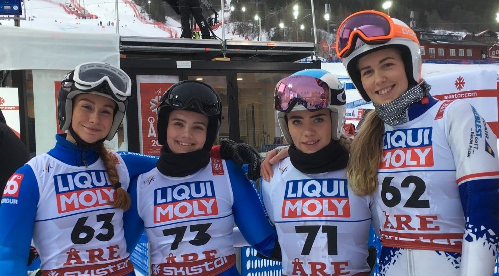 Hólmfríður Dóra, María, Andrea Björk og Freydís Halla