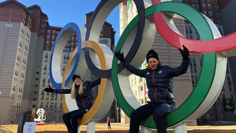 Ólympíufararnir Freydís Halla og Sturla Snær eru í A-landsliðinu