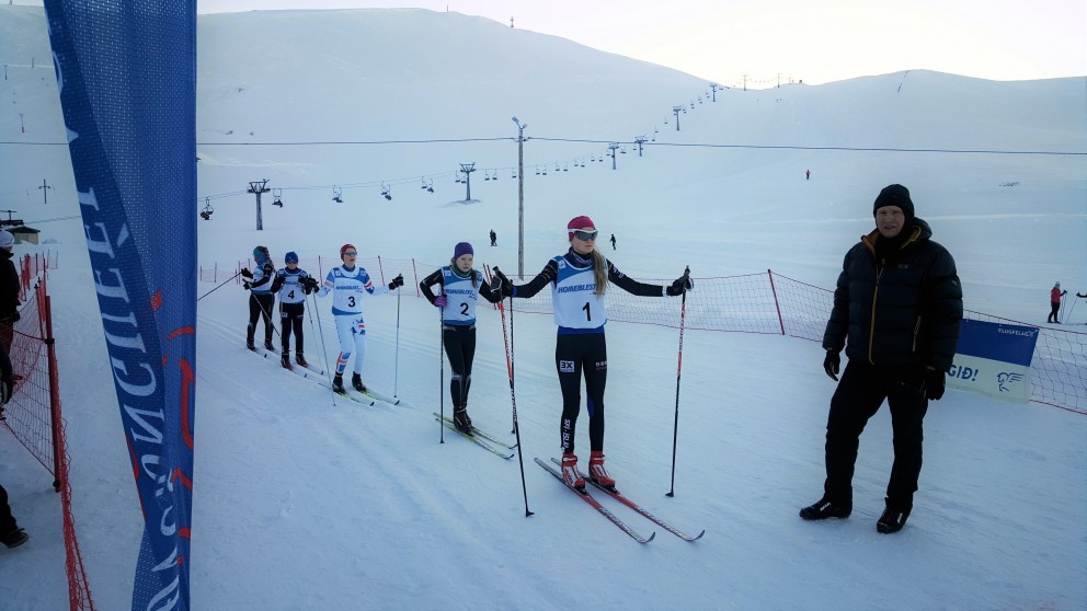 Úrslit frá lokagrein á bikarmóti í skíðagöngu