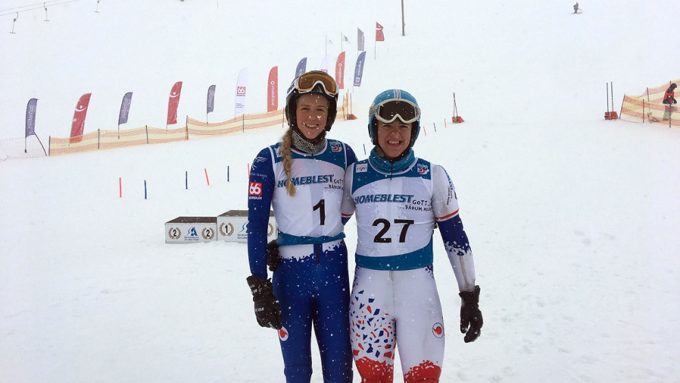 Sigurvegarar dagsins, Freydís Halla Einarsdóttir og Bjarki Guðjónsson